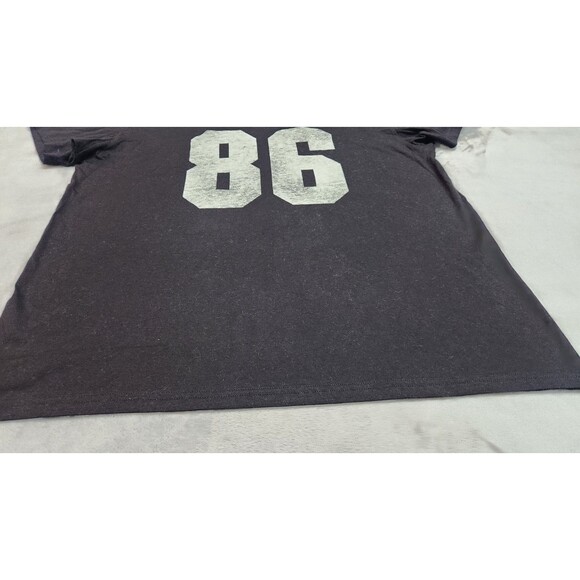 Victoria's Secret L Black 86 Campus Cotton Off The Shoulder Tee NWT - Picture 5 of 8